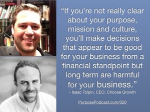 Isaac Tolpin Purpose Podcast Quote