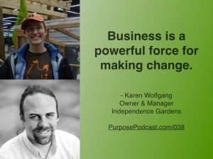 Karen Wolfgang Purpose Podcast quote